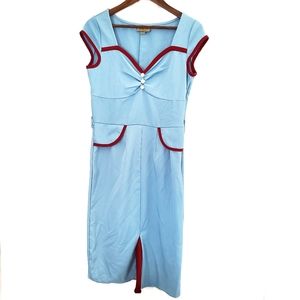 Lindy Bop retro 50s pinup dress size large-C